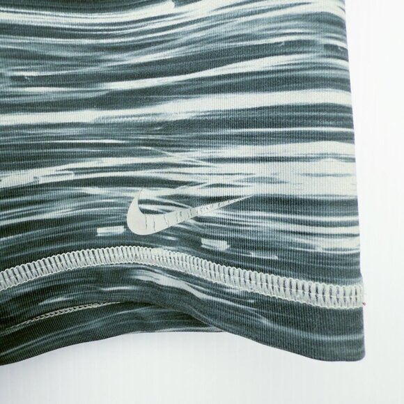 NIKE DRi-Fit Spacedye Heathered Athletic Training Green White Shorts Size M - Picture 7 of 8